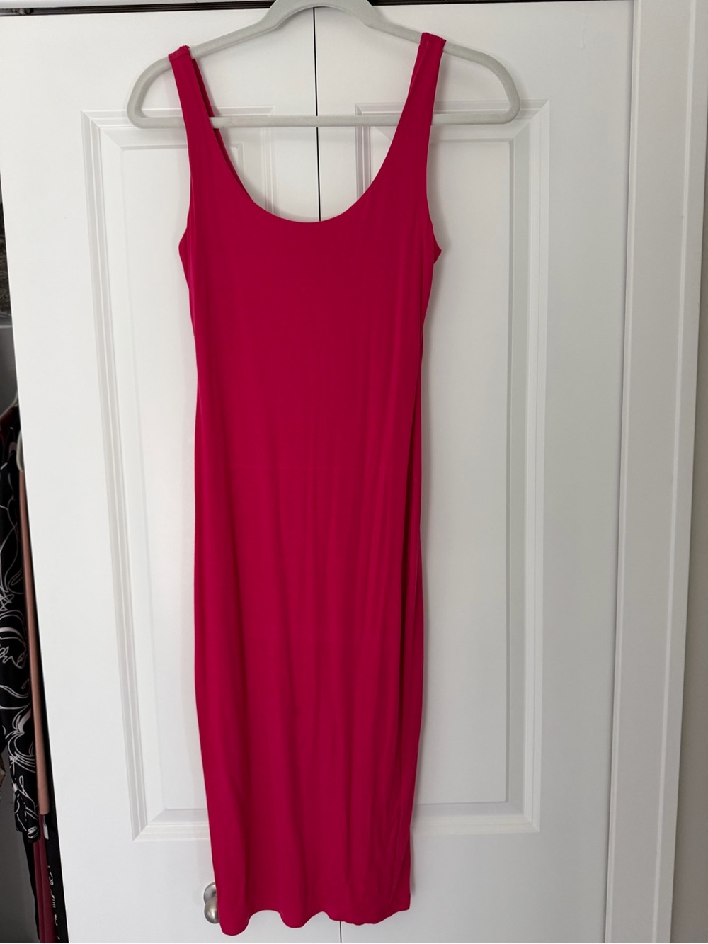 Bar III Fuchsia Scoop-Neck Bodycon Midi Dress